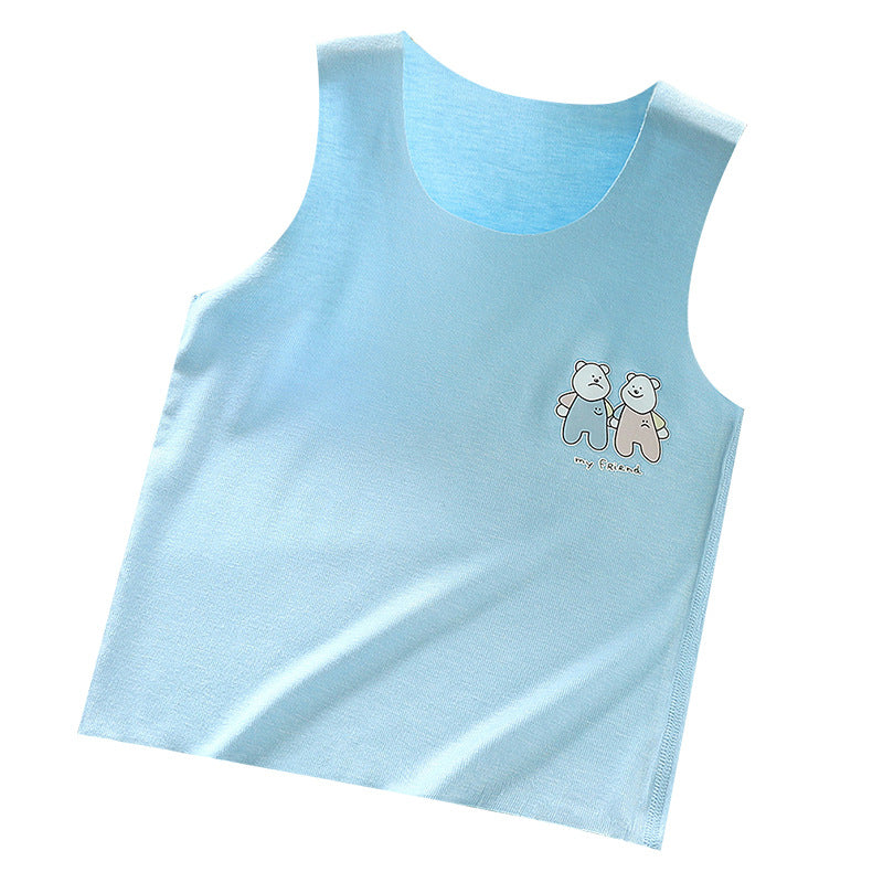 Modal Children's Vest Boneless Camisole Bottoming Shirt - Mubimart -  