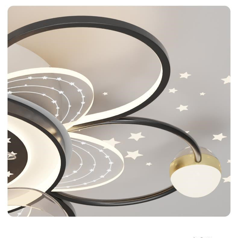 Modern Luxury Bedroom, Living Room Shaking Head Ceiling Fan Lamp - Mubimart -  