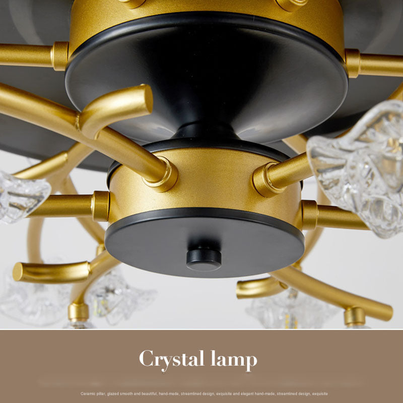 Modern Simple Bedroom Ceiling Fan Lamp - Mubimart -  