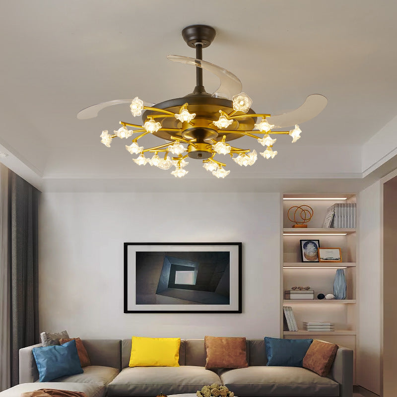 Modern Simple Bedroom Ceiling Fan Lamp - Mubimart - Ceiling Fans 