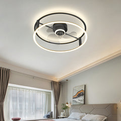 Modern Simple Ceiling Electric Fan Lamp - Mubimart -  