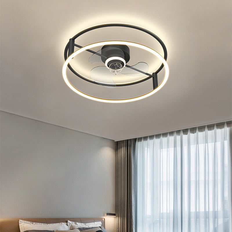 Modern Simple Ceiling Electric Fan Lamp - Mubimart -  