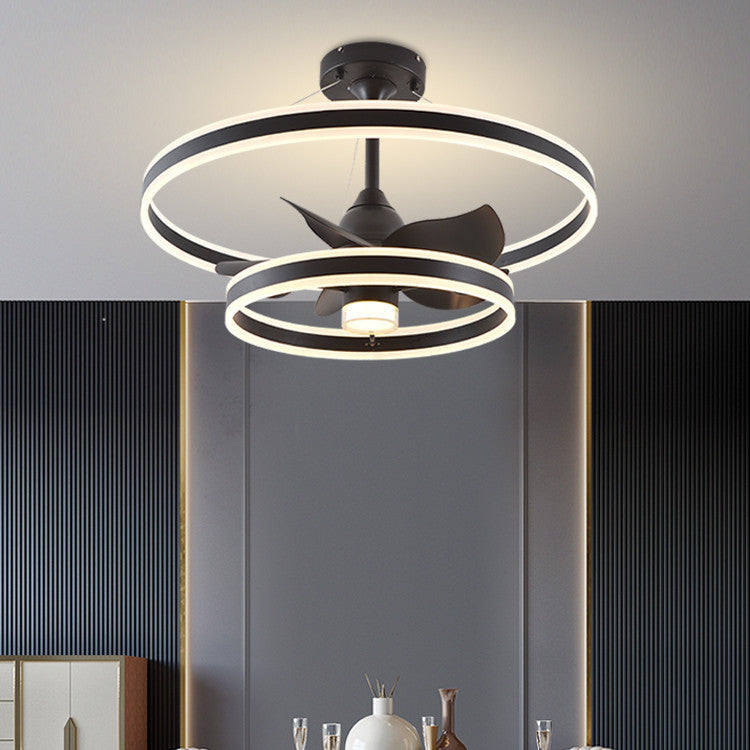 Modern Simple Living Room Ceiling Fan Lamp - Mubimart -  