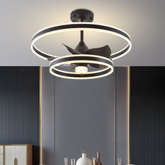 Modern Simple Living Room Ceiling Fan Lamp - Mubimart -  