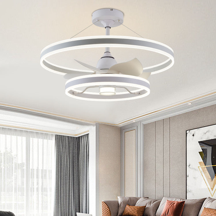 Modern Simple Living Room Ceiling Fan Lamp - Mubimart - Ceiling Fans 