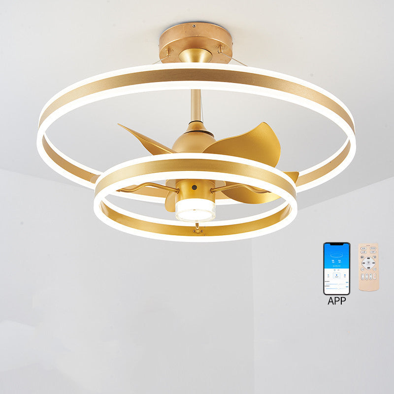 Modern Simple Living Room Ceiling Fan Lamp - Mubimart -  