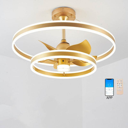 Modern Simple Living Room Ceiling Fan Lamp - Mubimart