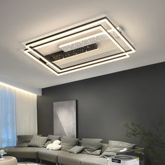 Modern Simple Living Room Fan Ceiling Lamp - Mubimart - Ceiling Fans 