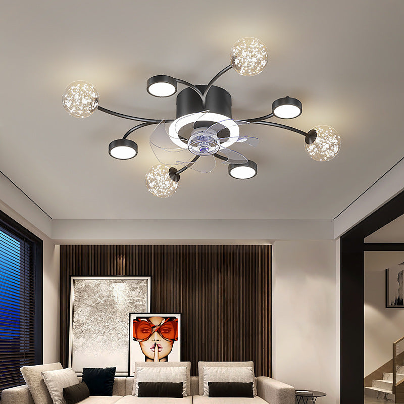 Modern Smart Bedroom Ceiling Fan Lamp - Mubimart -  