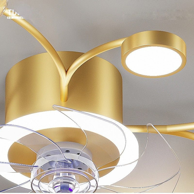 Modern Smart Bedroom Ceiling Fan Lamp - Mubimart -  