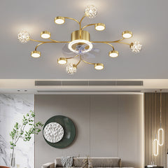 Modern Smart Bedroom Ceiling Fan Lamp - Mubimart - Ceiling Fans 