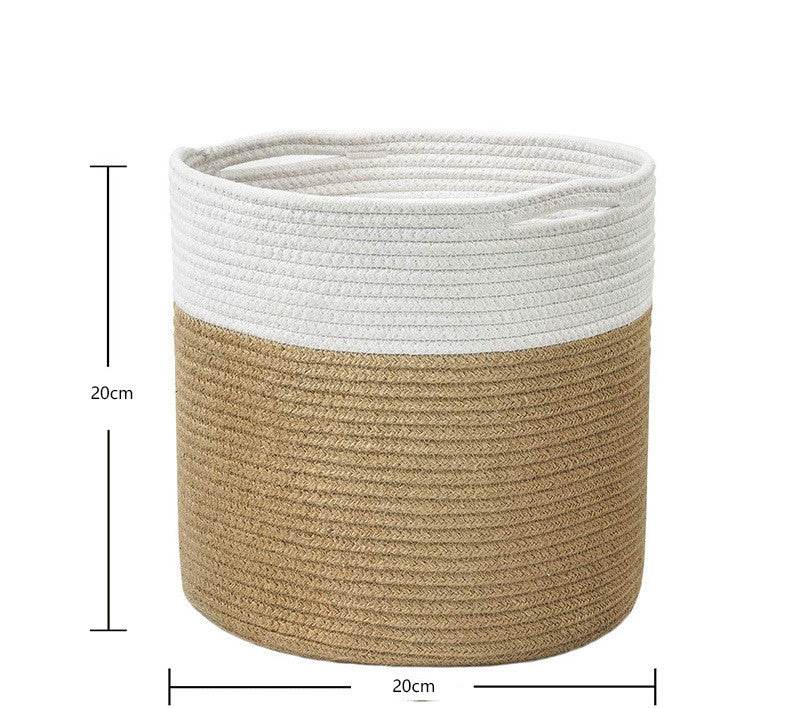 Modern Woven Indoor Plant Storage Basket Flower Basket - Mubimart