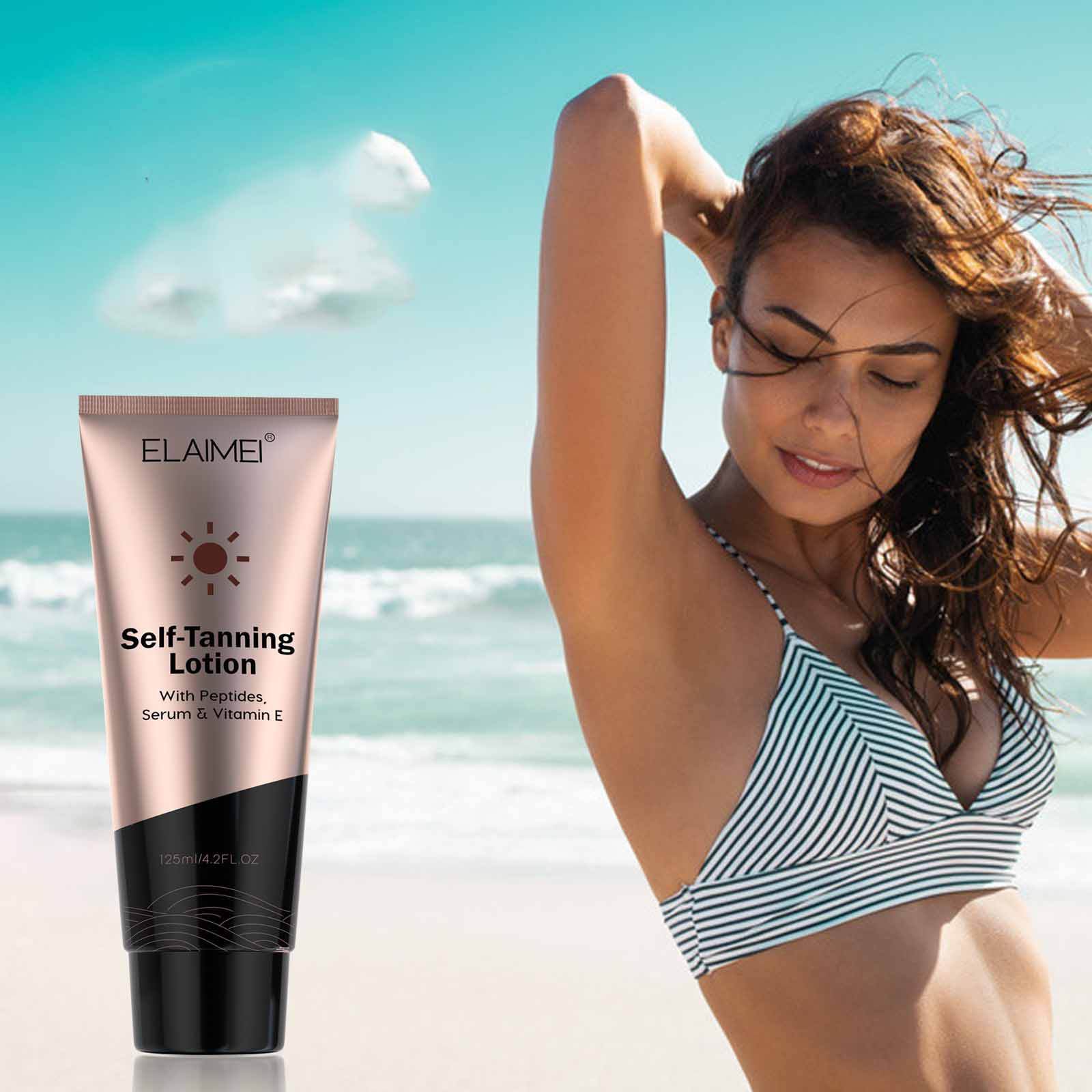 Moisturizing Body Bronzer Suntan Lotion - Mubimart