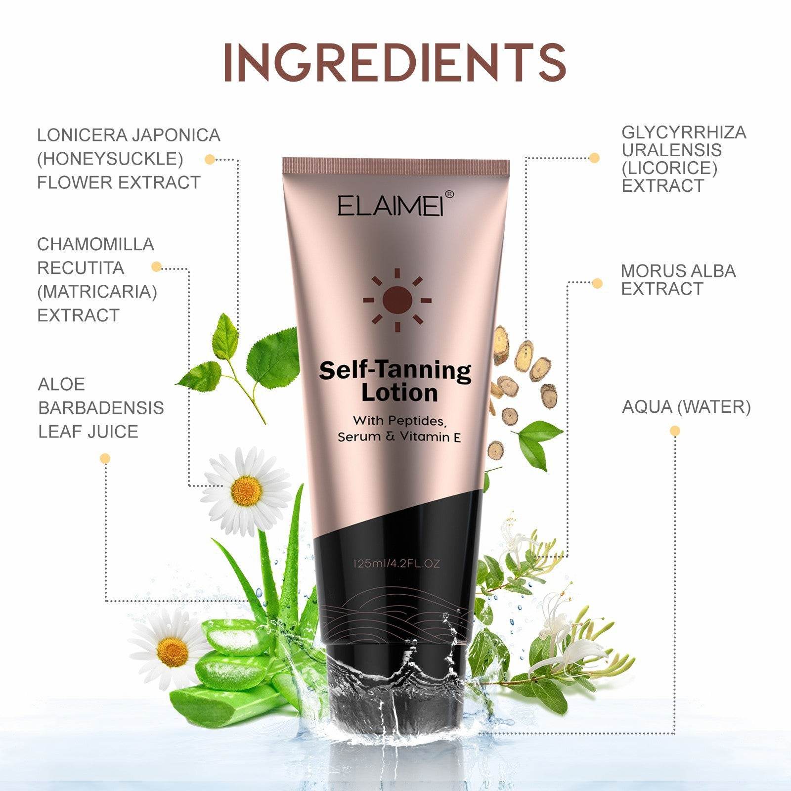 Moisturizing Body Bronzer Suntan Lotion - Mubimart
