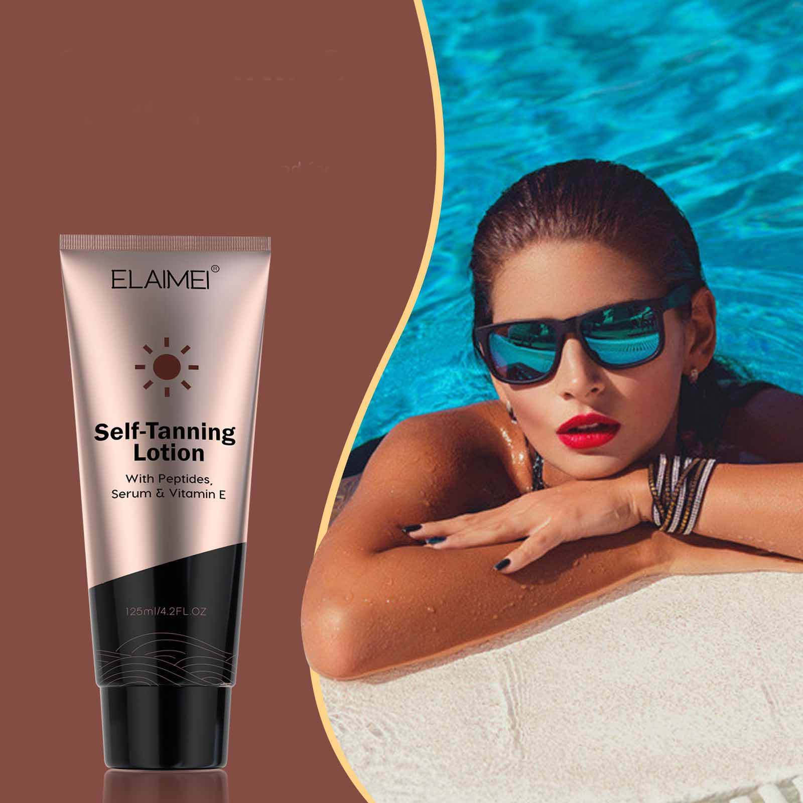 Moisturizing Body Bronzer Suntan Lotion - Mubimart