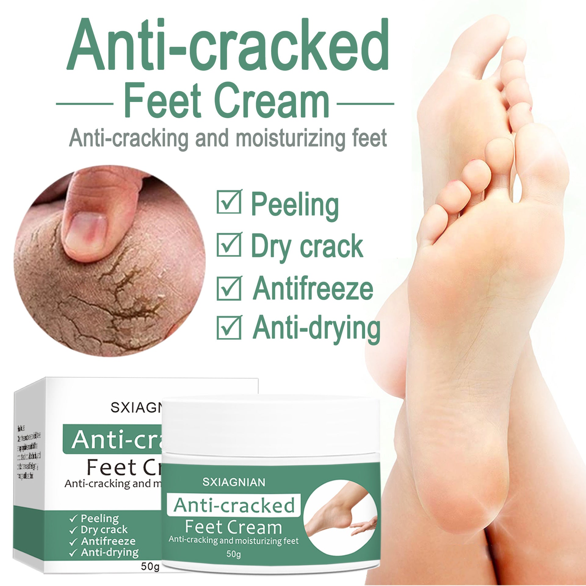 Moisturizing Foot Anti-crack Heel Dandruff Peeling Moisturizing Moisturizing Cream - Mubimart -  