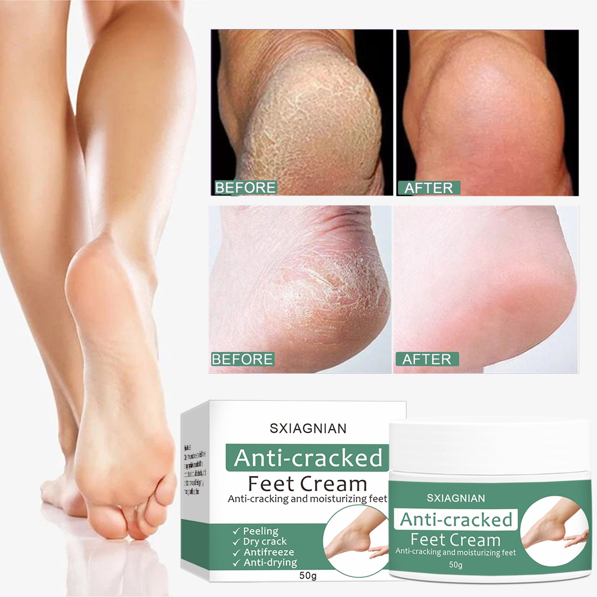 Moisturizing Foot Anti-crack Heel Dandruff Peeling Moisturizing Moisturizing Cream - Mubimart -  