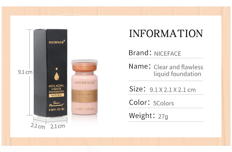 Moisturizing oil control liquid foundation - Mubimart -  