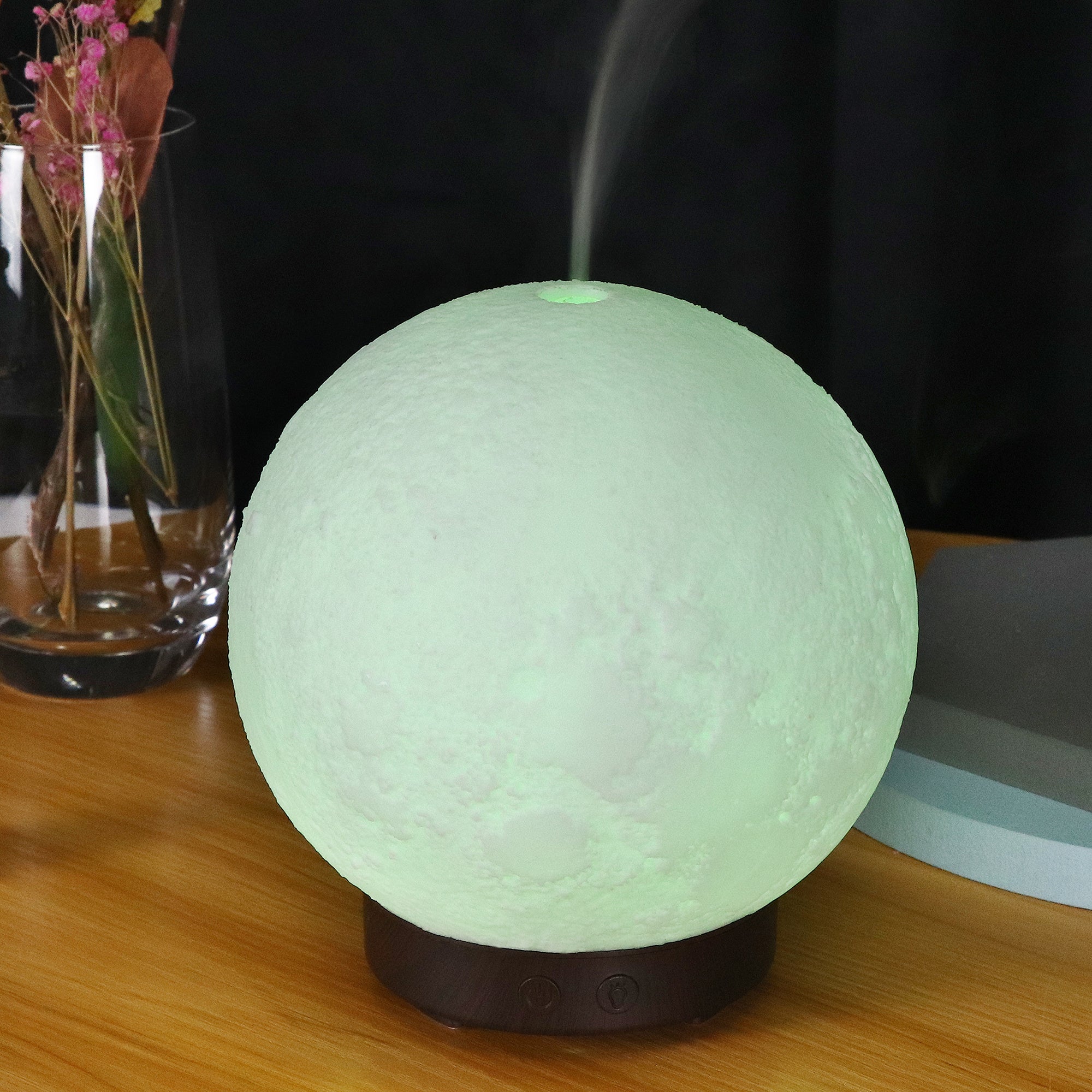 Moon Light Ultrasonic Humidifier Aroma Diffuser - Mubimart -  