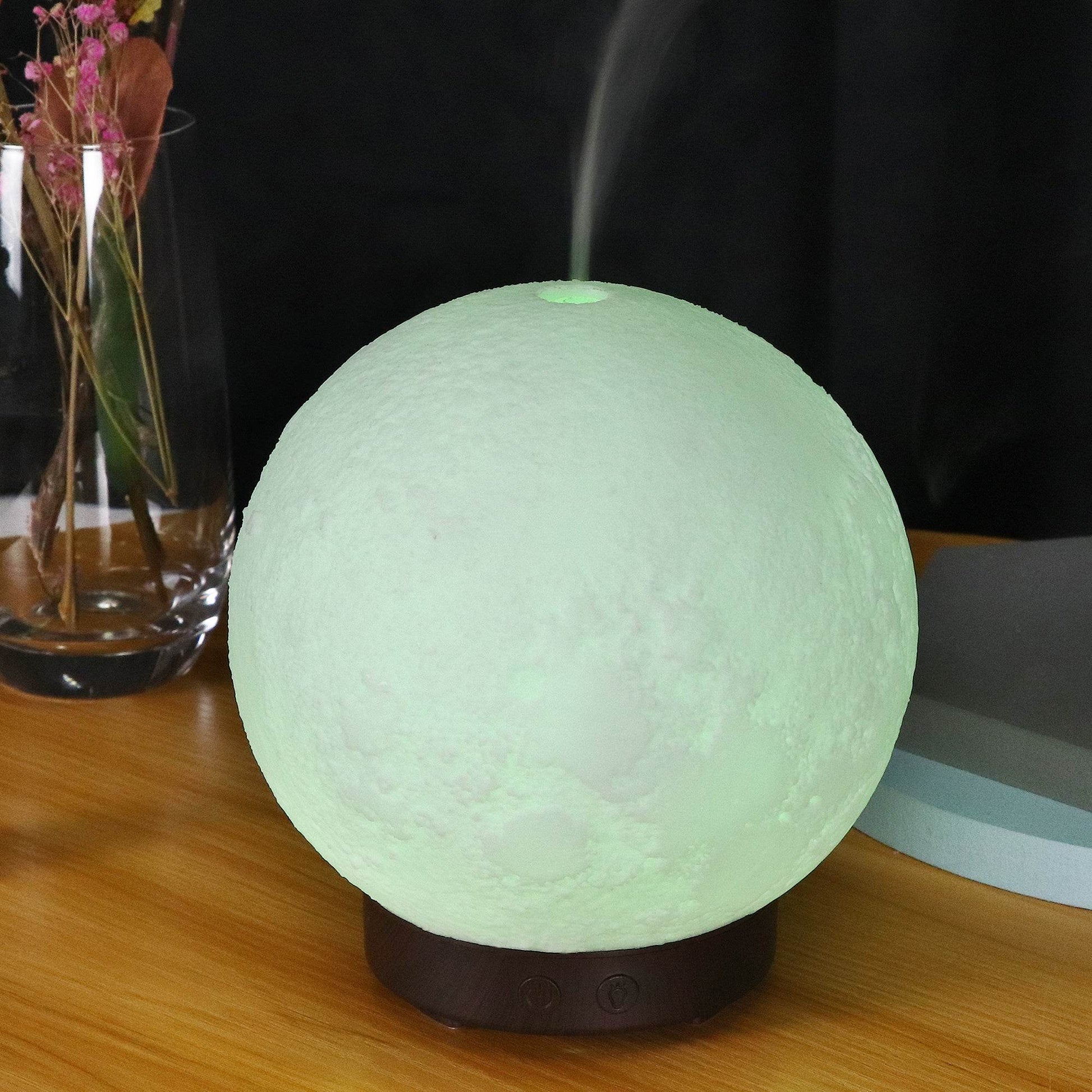 Moon Light Ultrasonic Humidifier Aroma Diffuser - Mubimart
