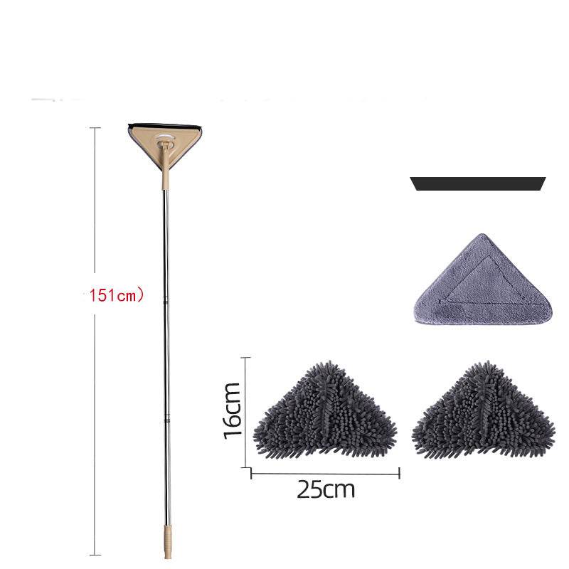 Mop Triangle Head Lengthened And Thick Rod To Clean Glass Ceiling - Mubimart