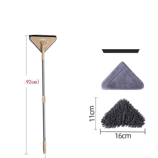 Mop Triangle Head Lengthened And Thick Rod To Clean Glass Ceiling - Mubimart