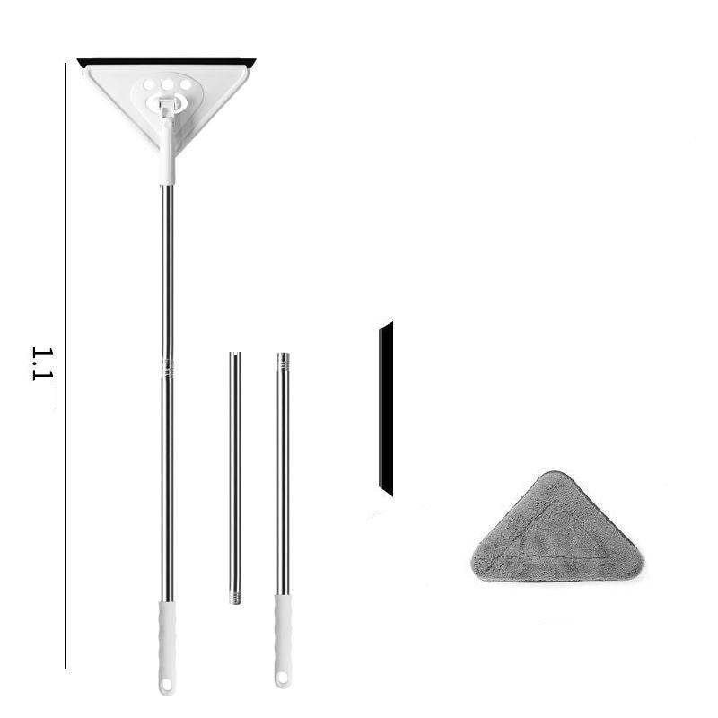 Mop Triangle Head Lengthened And Thick Rod To Clean Glass Ceiling - Mubimart