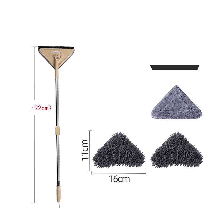 Mop Triangle Head Lengthened And Thick Rod To Clean Glass Ceiling - Mubimart