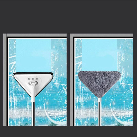 Mop Triangle Head Lengthened And Thick Rod To Clean Glass Ceiling - Mubimart