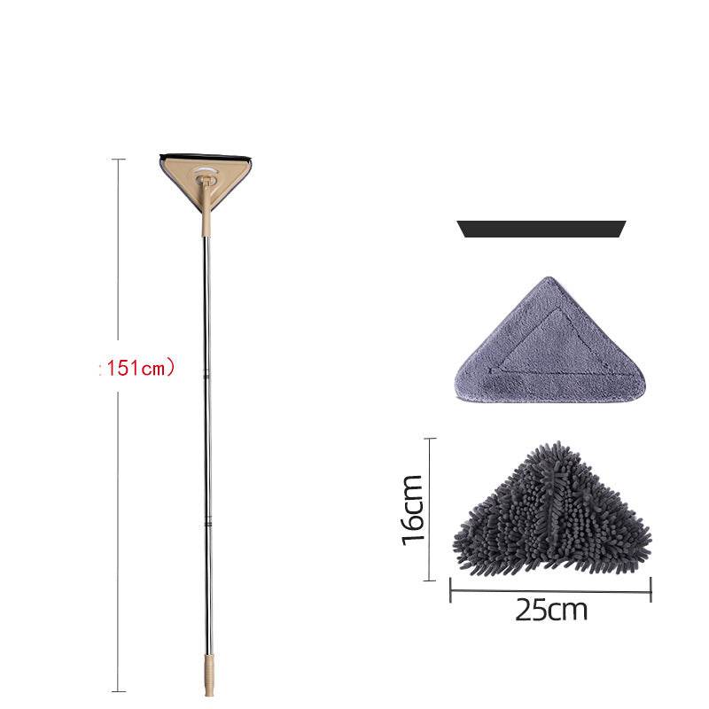 Mop Triangle Head Lengthened And Thick Rod To Clean Glass Ceiling - Mubimart
