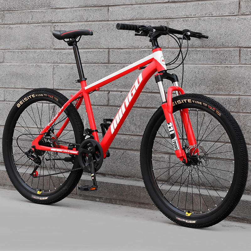 Mountain Bike Bicycle 24 26 Inch Disc Brake Shock Absorption Bicycle Men's And Women's Variable Speed Bicycle - Mubimart