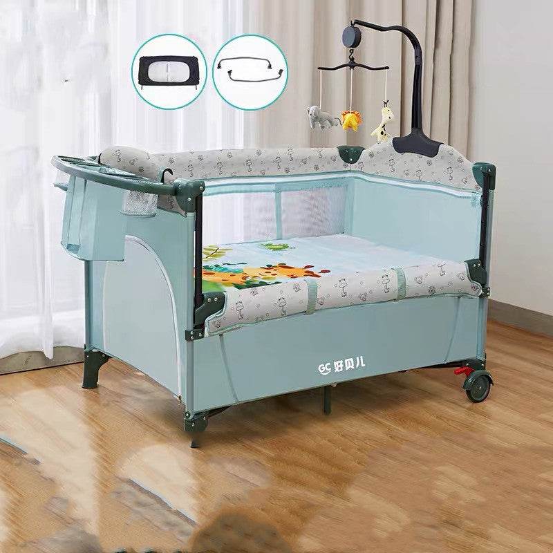 Movable Splicing King Bed Foldable And Portable - Mubimart