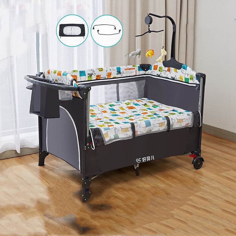 Movable Splicing King Bed Foldable And Portable - Mubimart