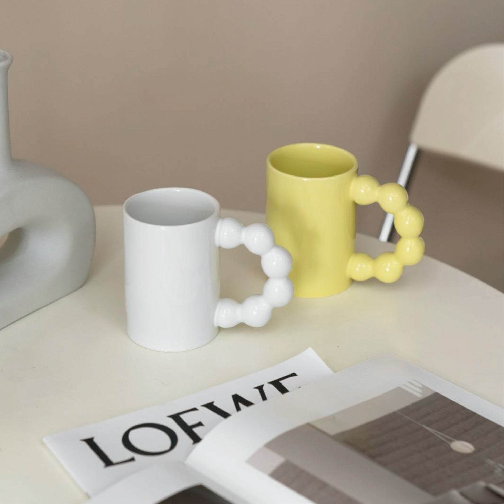 Mug Ceramic Mug With Lid Can Heat Coffee - Mubimart