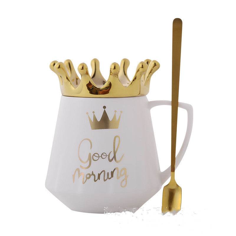 Mug Coffee Cup Couple Coffee Cup With Lid - Mubimart