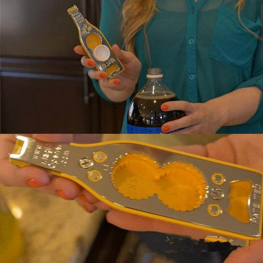 Multi Function Can Opener Can Opener Beer Bottle Opener Magic Can Opener - Mubimart
