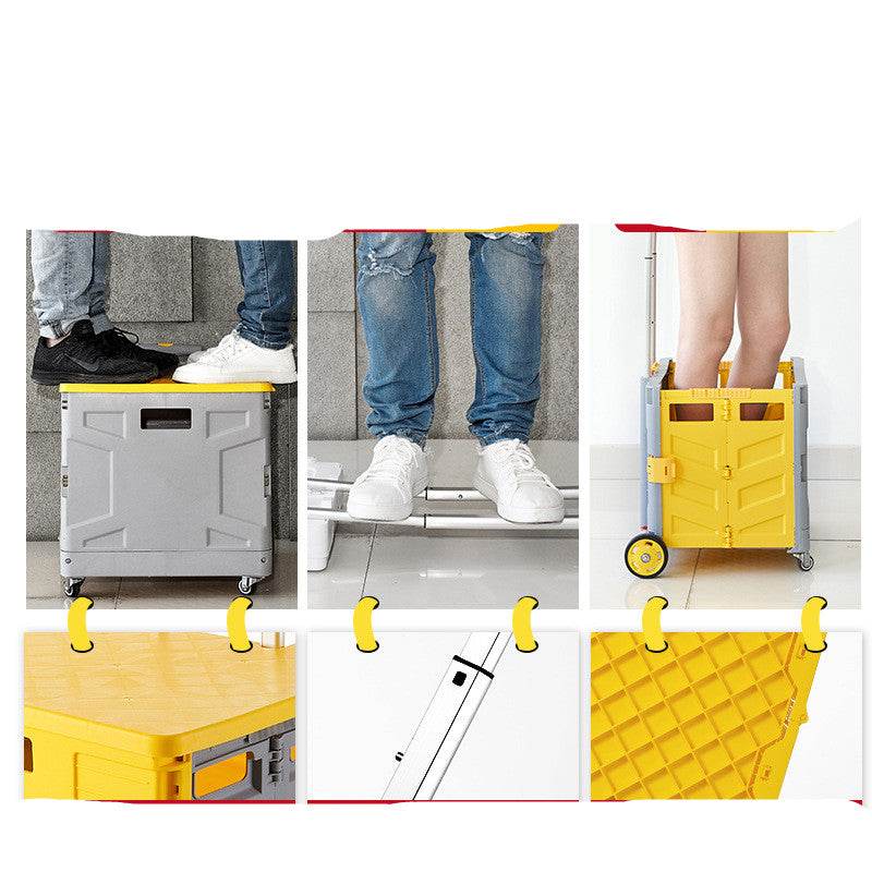 Multi Function Shopping Cart Folding Vegetable Cart - Mubimart