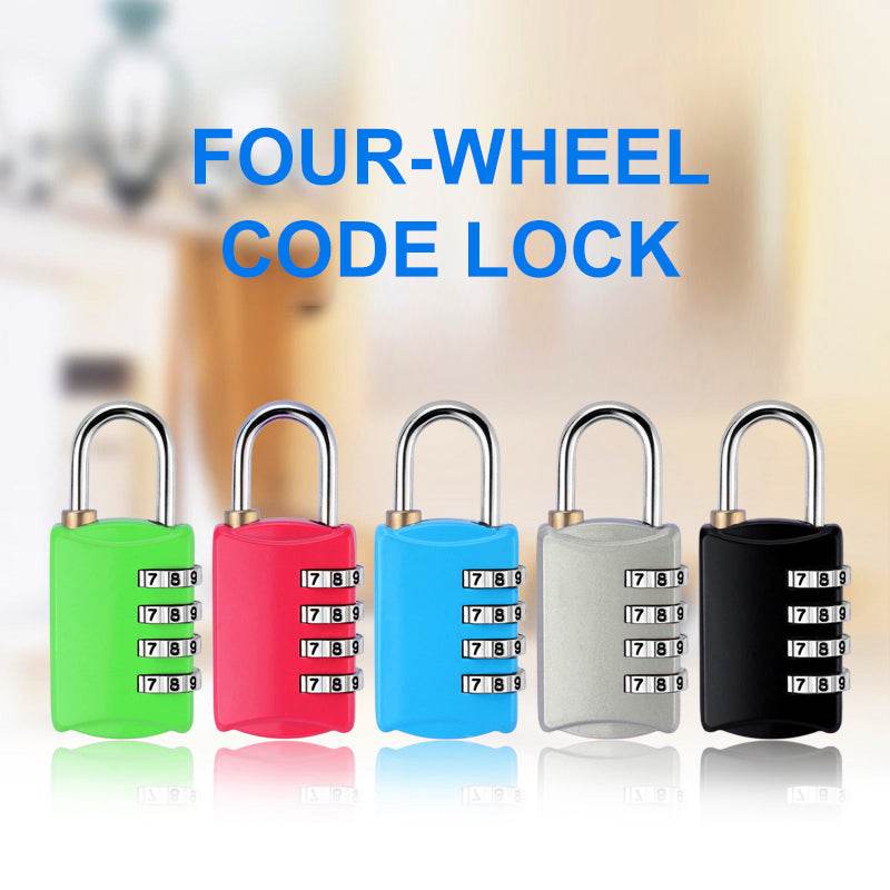 Multi-color Metal Luggage Zipper Wardrobe Door Password Lock - Mubimart