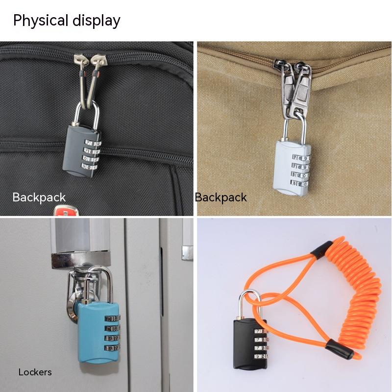 Multi-color Metal Luggage Zipper Wardrobe Door Password Lock - Mubimart -  