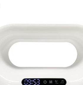 Multi-function 3 In 1 LED Night Light APP Control RGB Atmosphere Desk Lamp Smart Multifunctional Wireless Charger Alarm Clock - Mubimart