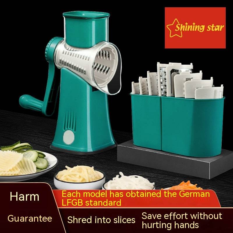 Multi-function Vegetable Chopper Hand Roller Grater Slicer Potato Grater Shredded Vegetable Cutter - Mubimart