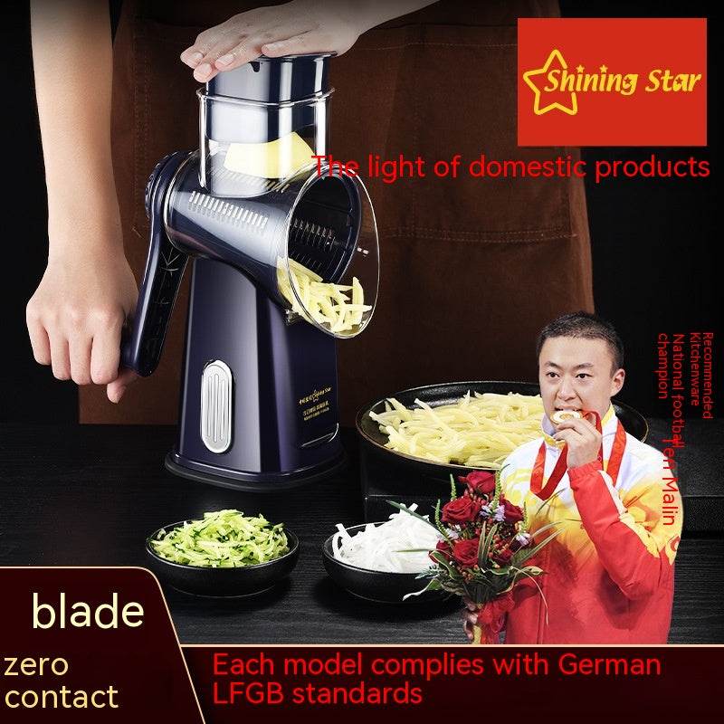 Multi-function Vegetable Chopper Hand Roller Grater Slicer Potato Grater Shredded Vegetable Cutter - Mubimart