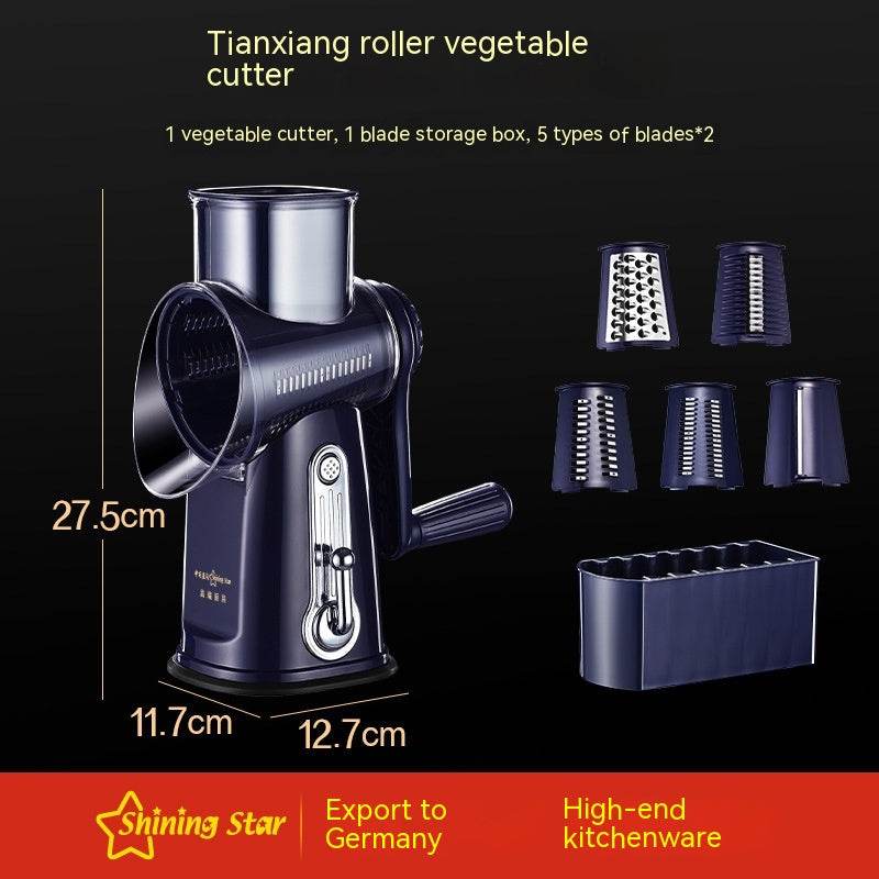 Multi-function Vegetable Chopper Hand Roller Grater Slicer Potato Grater Shredded Vegetable Cutter - Mubimart