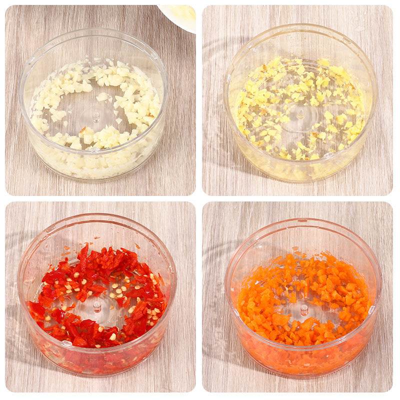 Multi-function Vegetable Cutter Manual Garlic Puller Mini - Mubimart