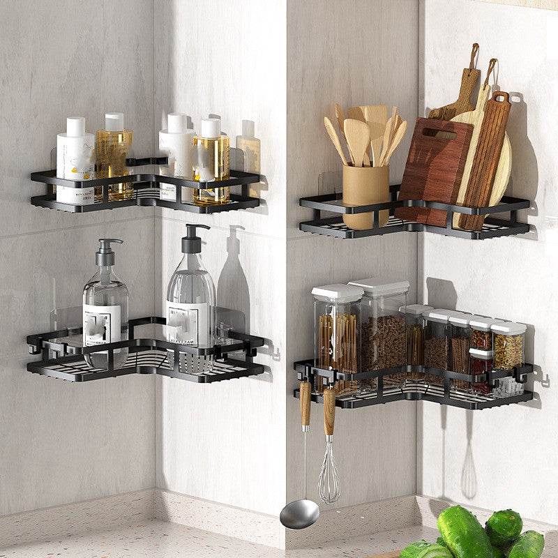 Multi-functional Iron Bathroom Shelf - Mubimart