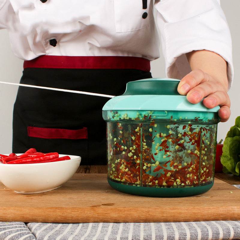 Multifunction Plastic Vegetable Chopper Garlic Cutter - Mubimart