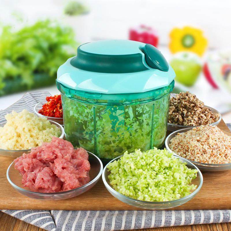 Multifunction Plastic Vegetable Chopper Garlic Cutter - Mubimart