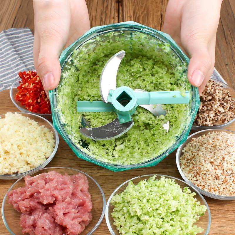 Multifunction Plastic Vegetable Chopper Garlic Cutter - Mubimart