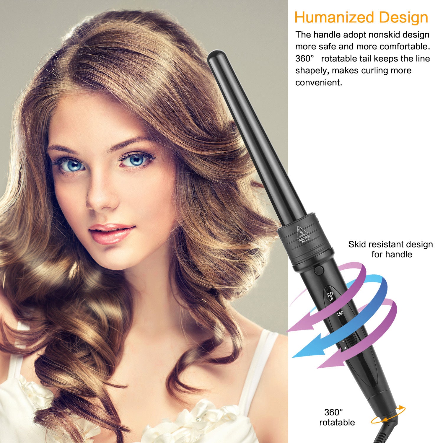 Multifunctional 5-in-1 Ceramic Hair Care Hair Curler - Mubimart -  