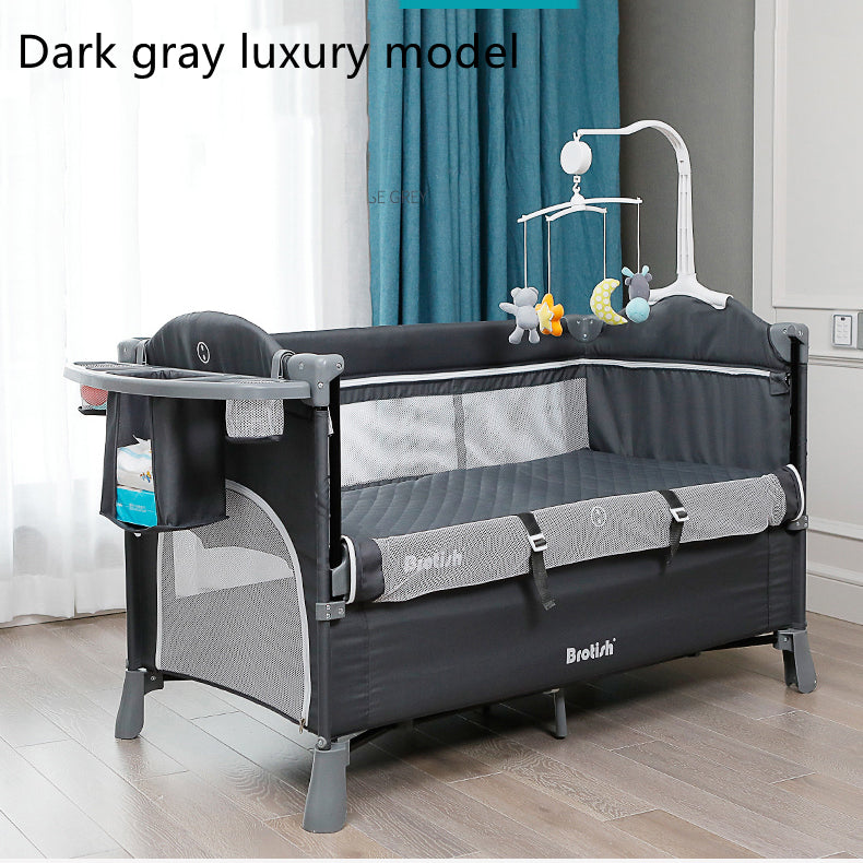 Multifunctional Baby Cot Splicing Large Bed Movable - Mubimart -  